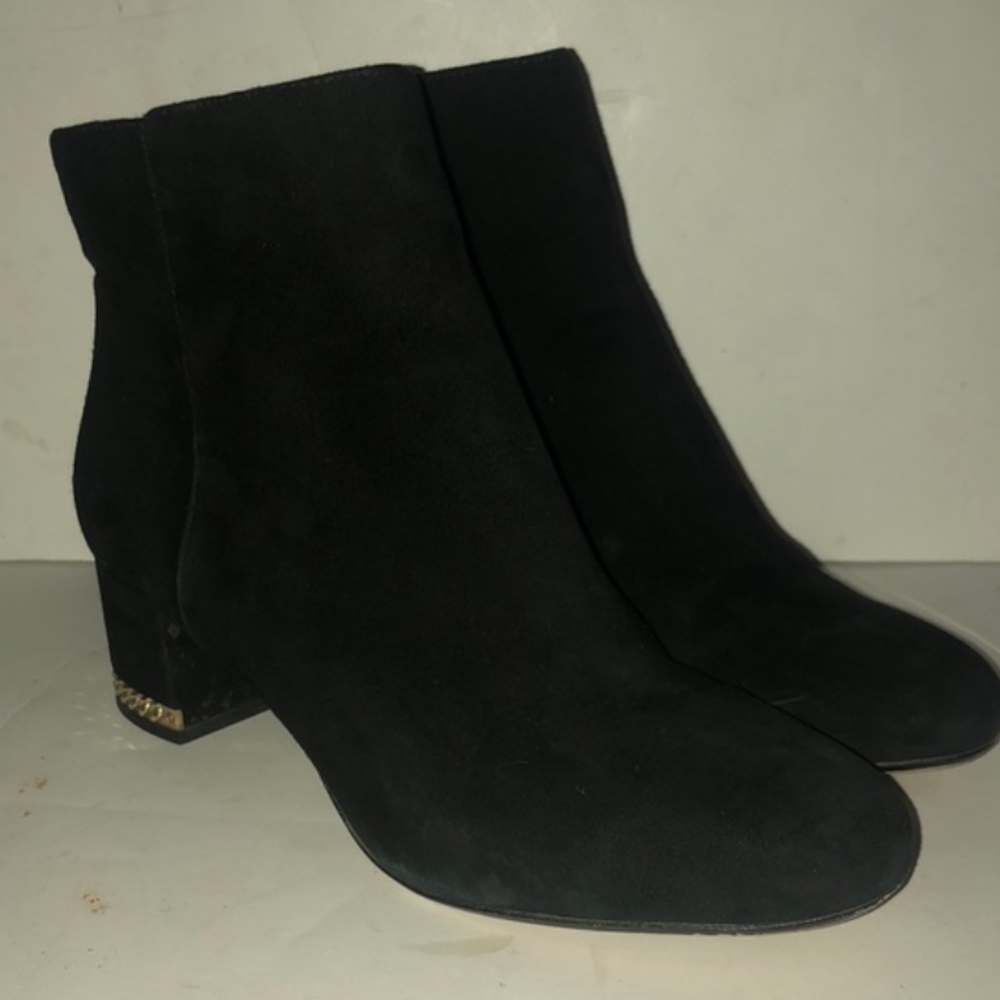 Michael Kors Sabrina mid bootie black suede size 8